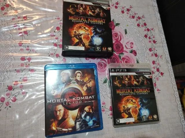 mortal kombat komplete edition ps3 físico + dv legado para colecionador - Foto 2