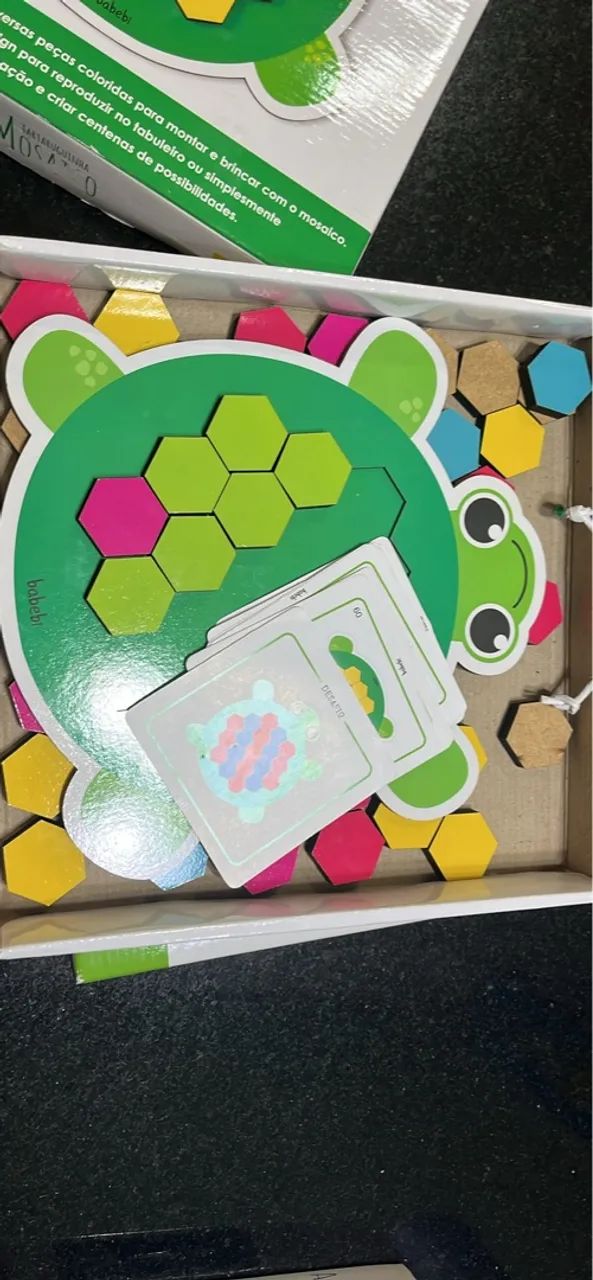 Jogo Educativo de Madeira: Encaixe e Coordenação - Foto 2