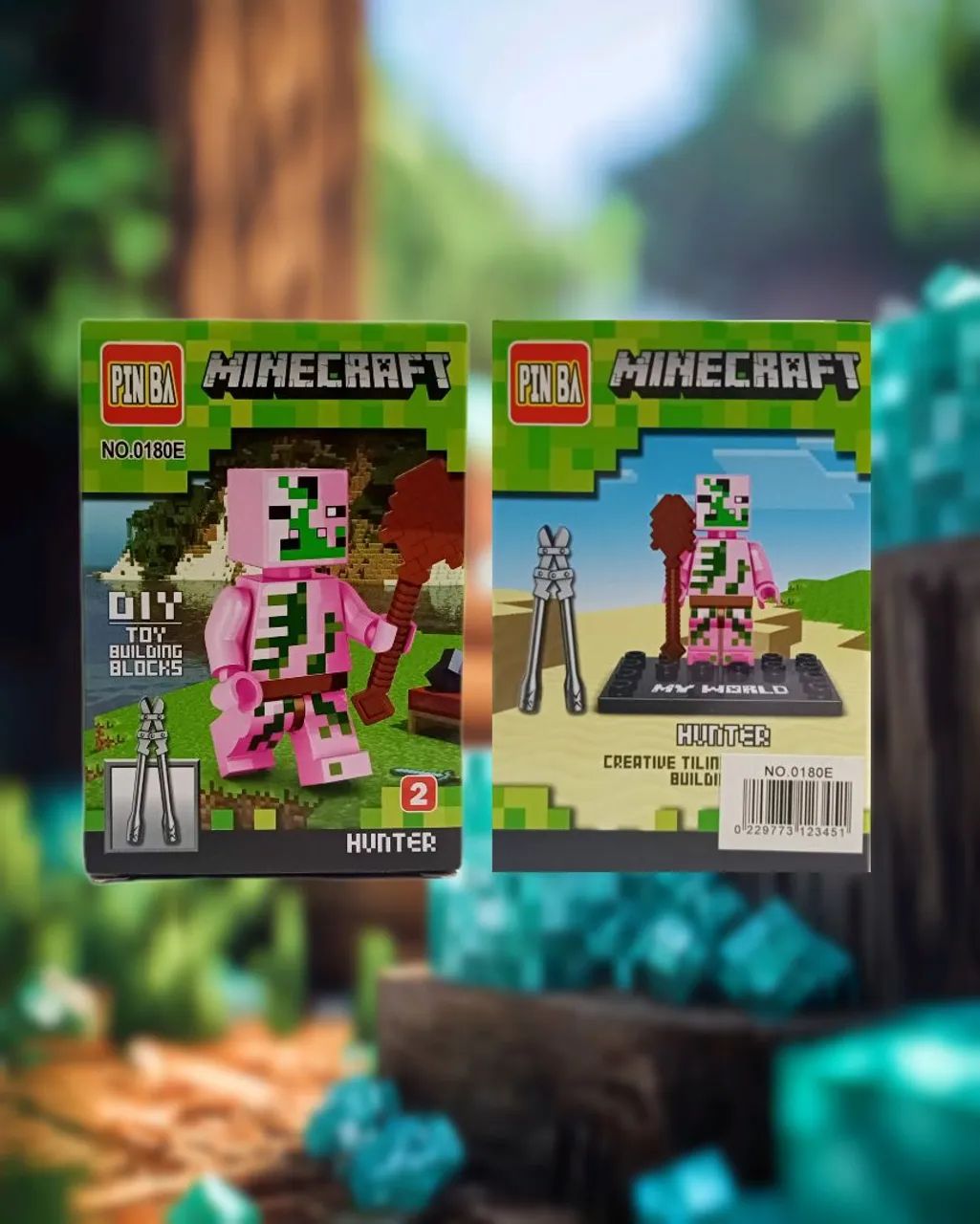 Boneco Minecraft de Montar Compatível com 