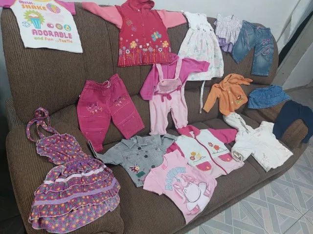 Lote Menina 15 peças - Tamanho 1 Ano - Foto 5