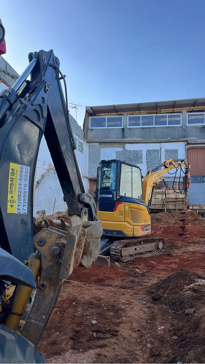 Mini escavadeira retro escavadeira  - Foto 2