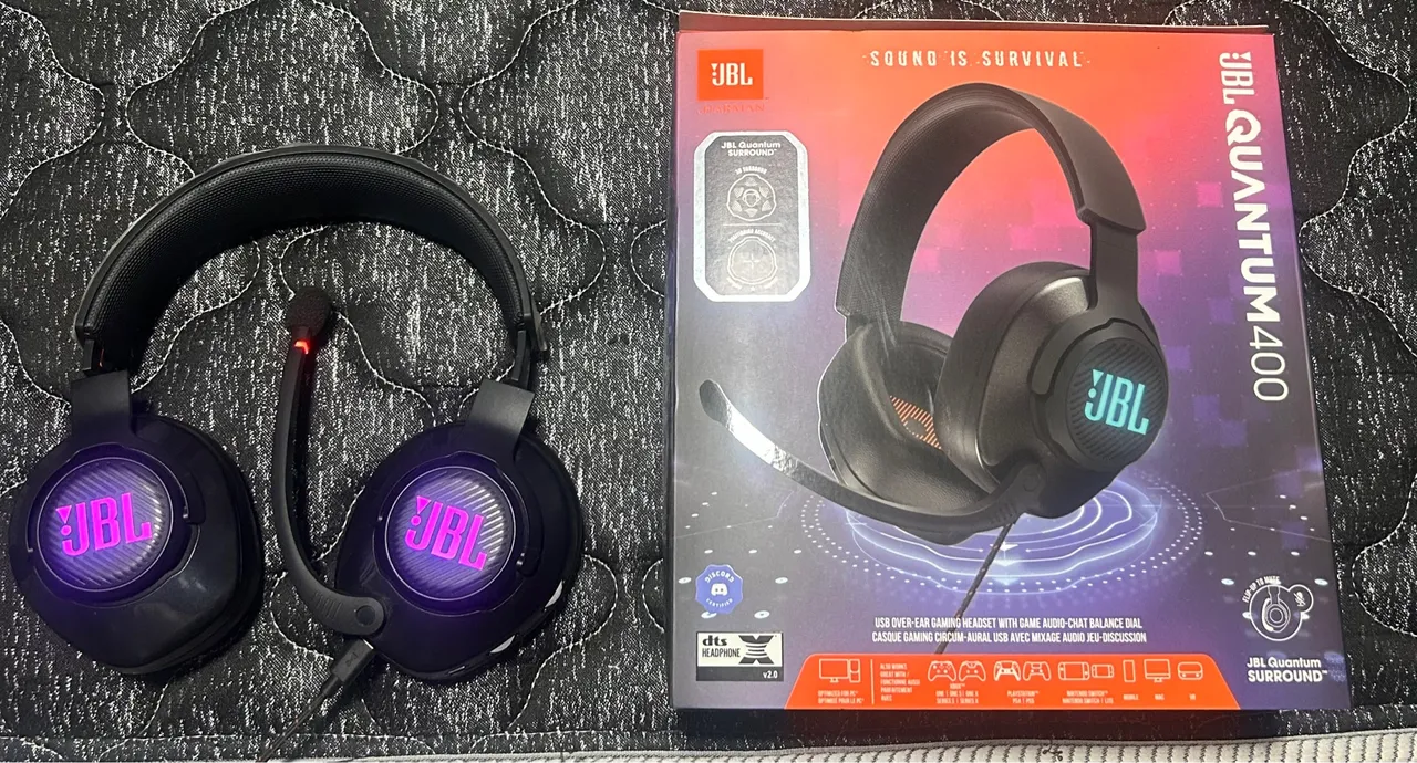 Headset Gamer JBL Quantum 400 - Impecável!