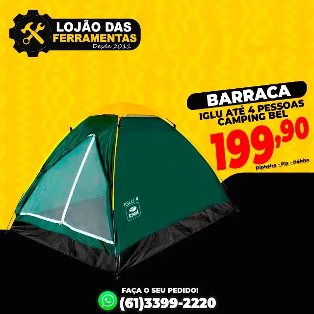 Barraca Camping Iglu Até 4 Pessoas Bel