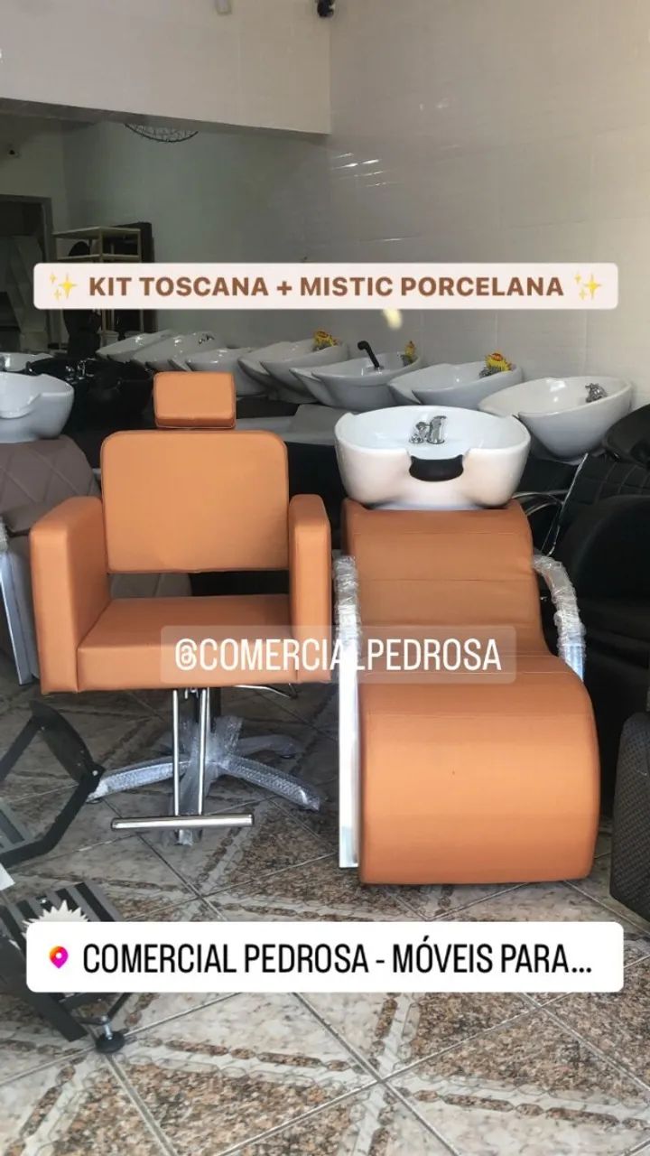 KIt cadeira e lavatório para salão ou barbearia  - Foto 2