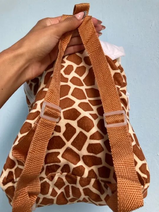 Mochilinha Infantil Escolar de Girafa - Foto 3