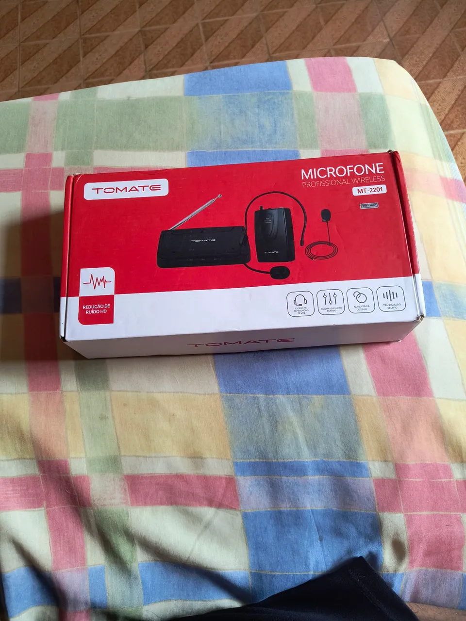 Microfone Profissional Wireless Tomate MT-2201 em bom estado