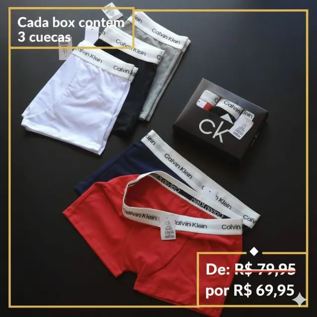 3 Cuecas Premium Calvin Klein