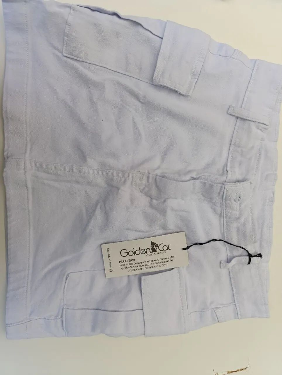 Saia jeans branca tamanho 44 NOVA - Foto 2