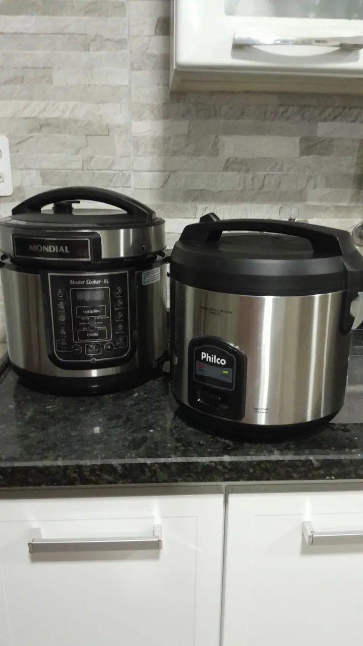 Panela de Arroz Elétrica Philco e Panela de Pressão Elétrica Mondial