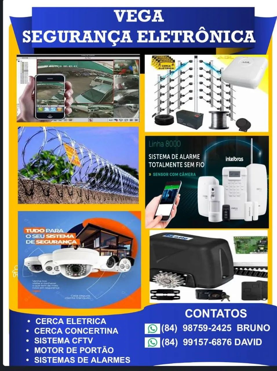 Cerca elétrica motor de portao