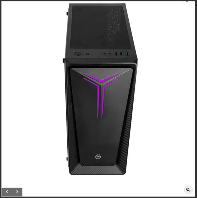 Gabinete PC Gamer marca Mancer Cruzader Mid Tower Lateral Vidro