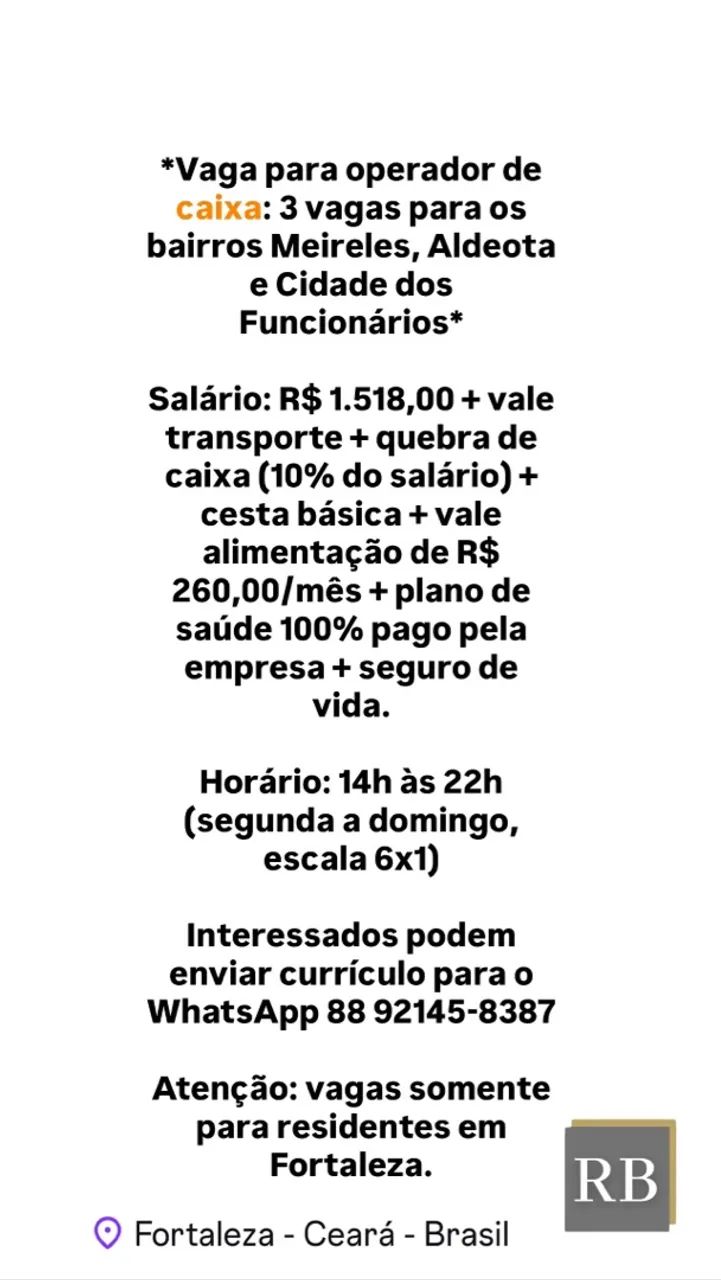 Emprego Operador de Caixa - Foto 2