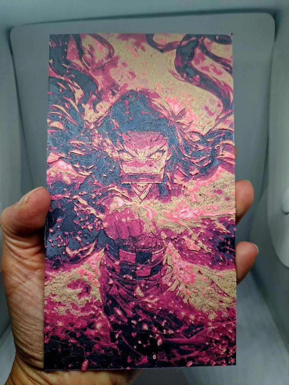 Quadro Nesuko Demon slayer 3D - Foto 3