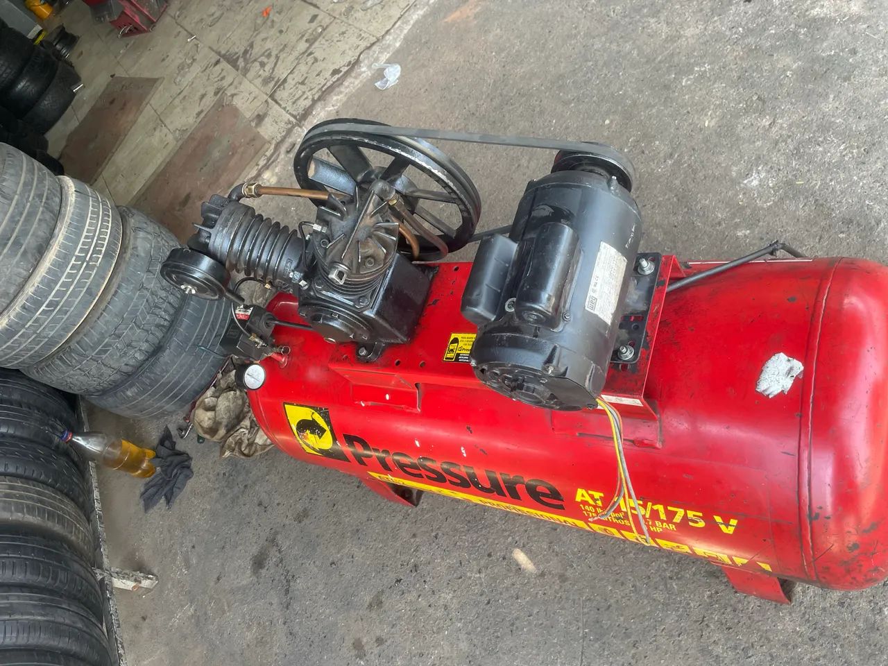 Compressor de ar profissional 175 litros 15 pés  - Foto 3
