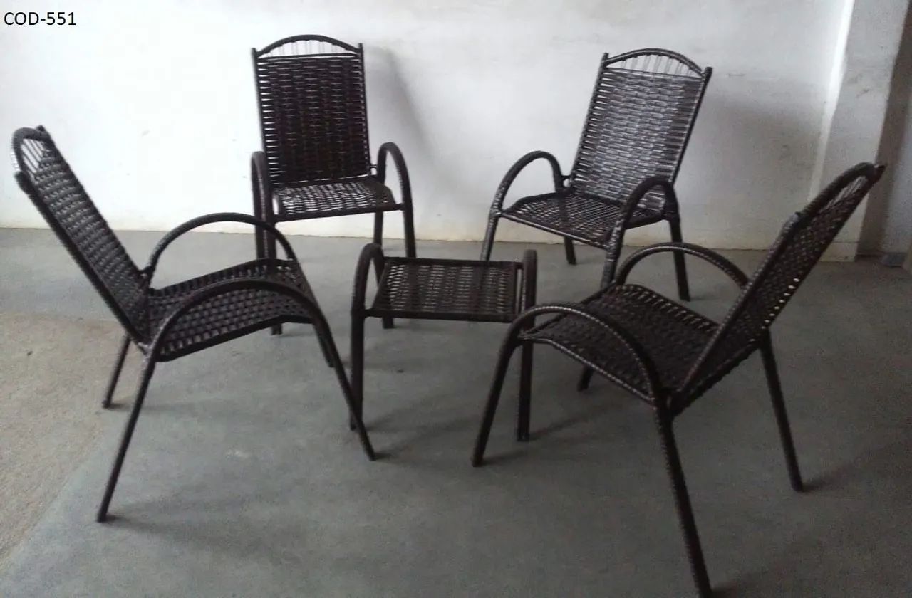 Conjunto de Cadeiras para Área Externa