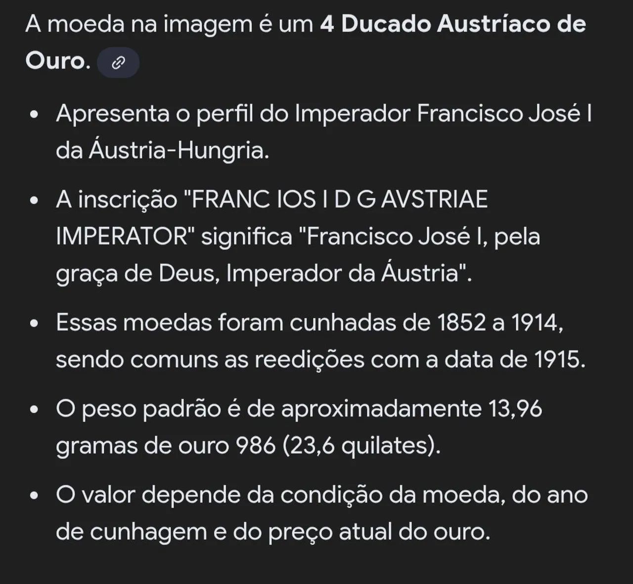 Moeda Austríaca em ouro - Foto 4