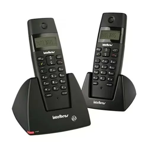 Telefone sem fio digital TS 40 ID Intelbras TS40ID Com Identificação de chamadas.