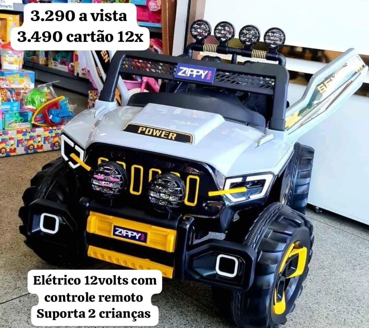 Quadriciclo elétrico infantil 4x4 - Foto 2