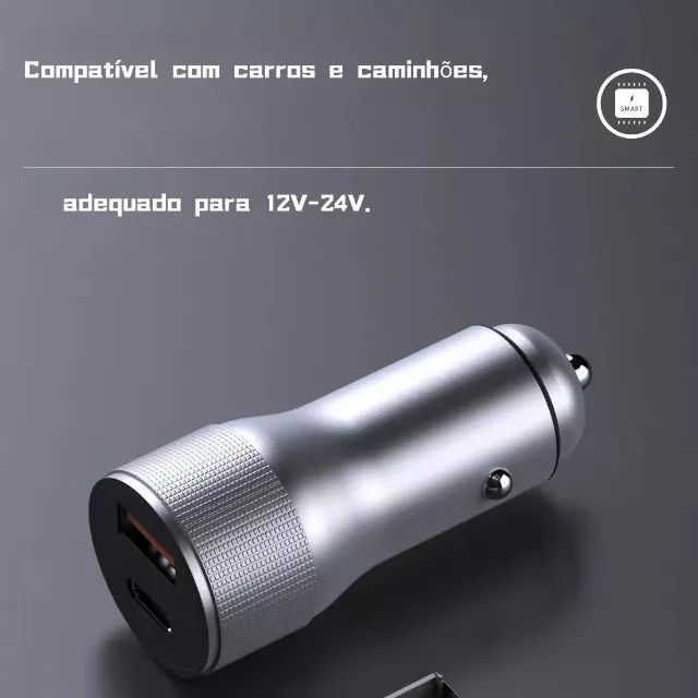 Carregador veicular Turbo 48w - R$40,00 - Foto 4