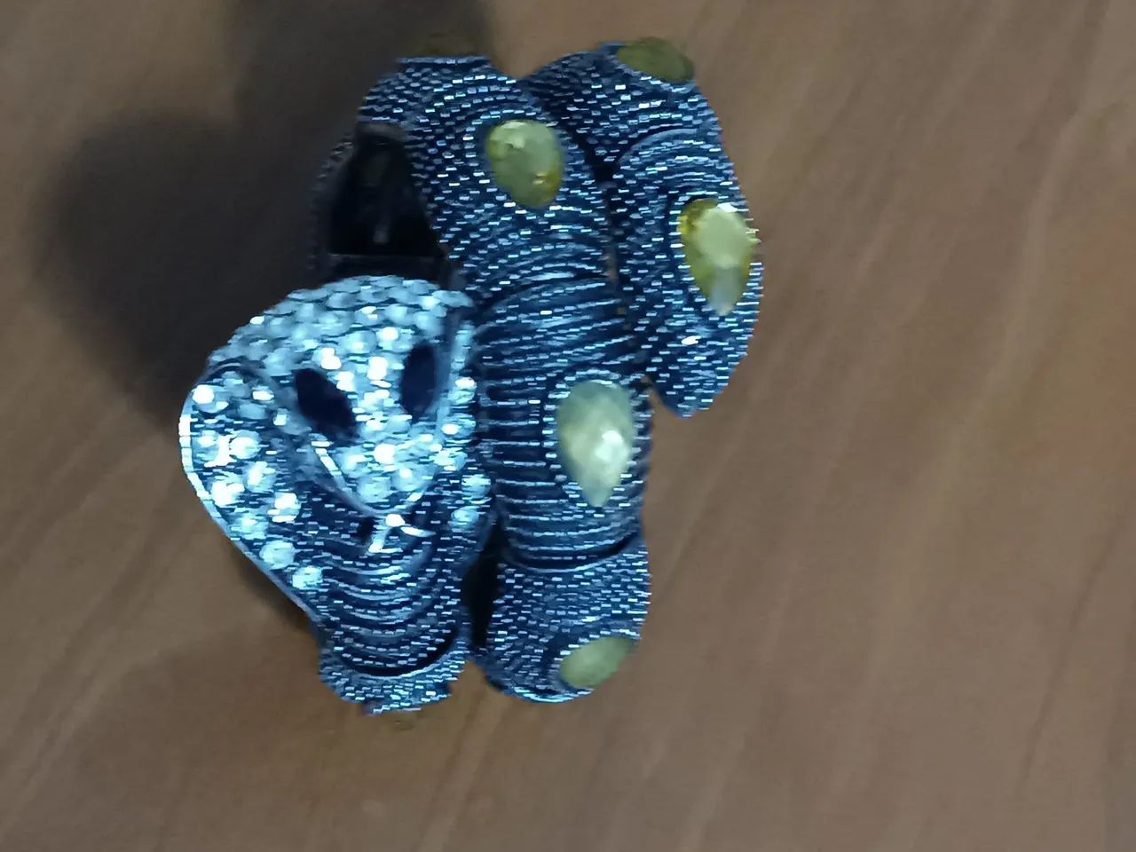 Pulseira Cobra Dourada com Strass - Foto 2
