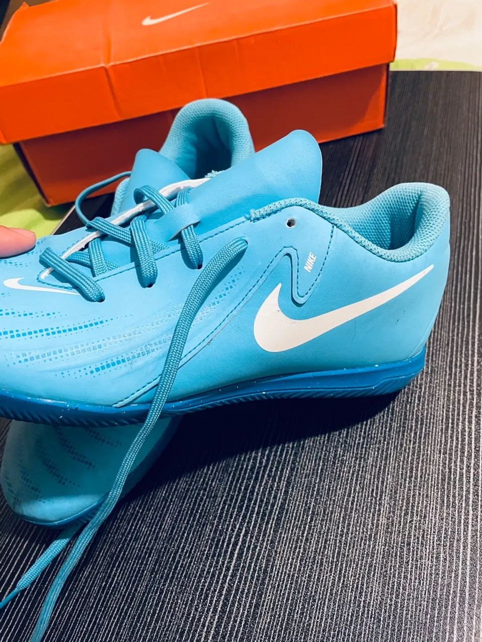 Chuteira Nike PHANTOM Azul - FUTSAL - Foto 2
