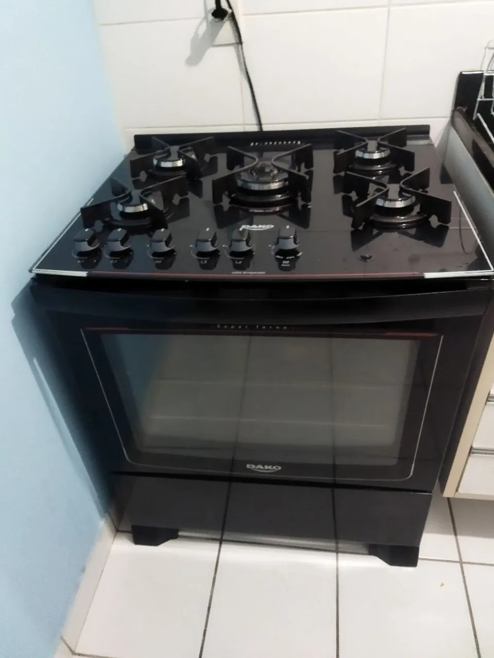 Fogão Dako Supreme 5 Bocas Preto - Seminovo