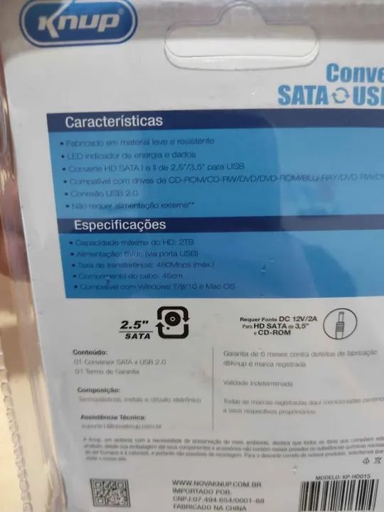Adaptador USB para SATA (Novo) - Anápolis - Foto 4