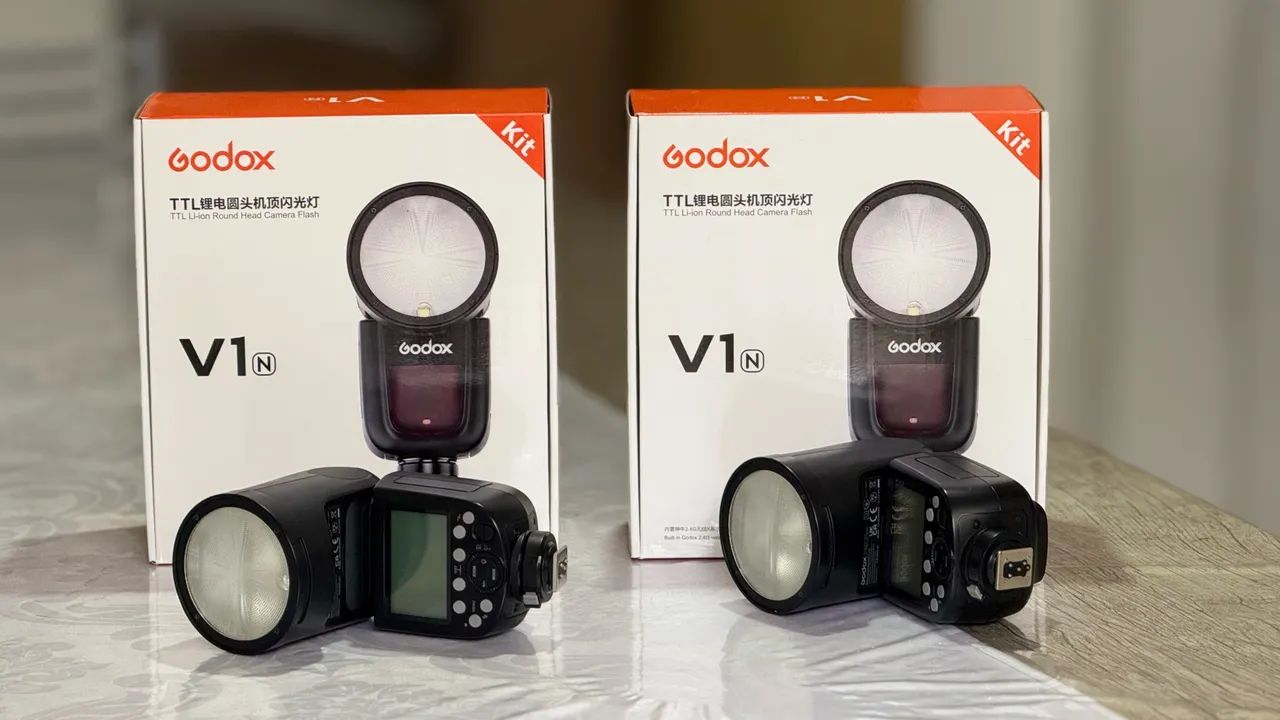 Kit Flash Godox V1N para Câmera