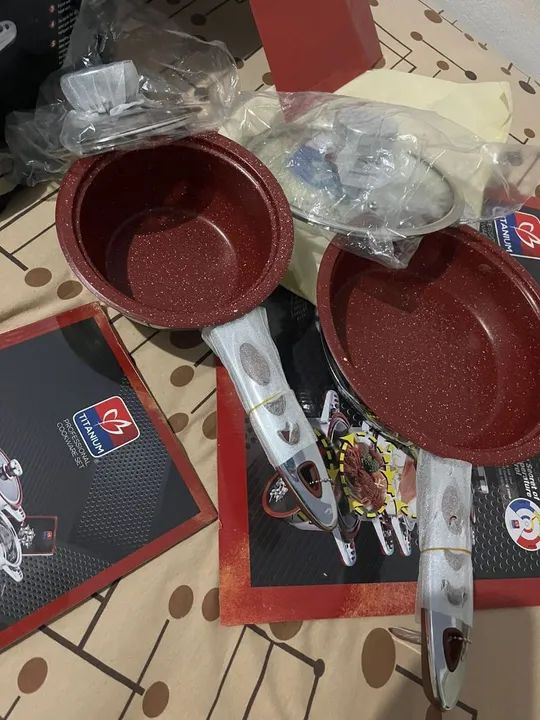 Conjunto de panelas de cerâmica 23 peças - Titanium - Foto 2