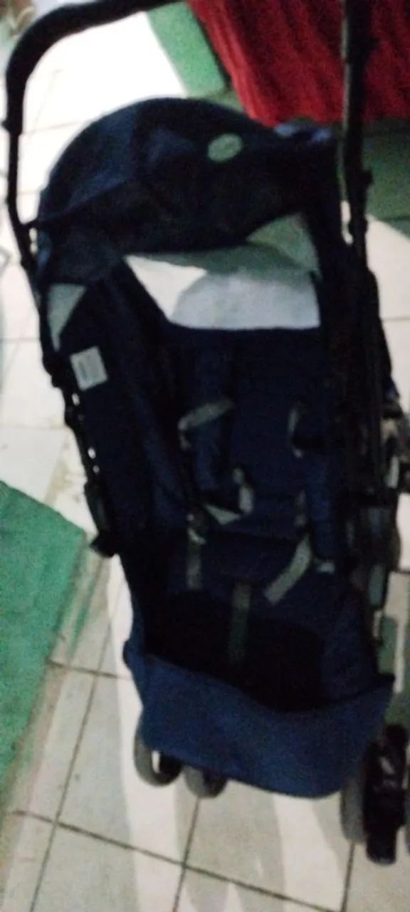 Carrinho de Bebê Azul - Foto 4