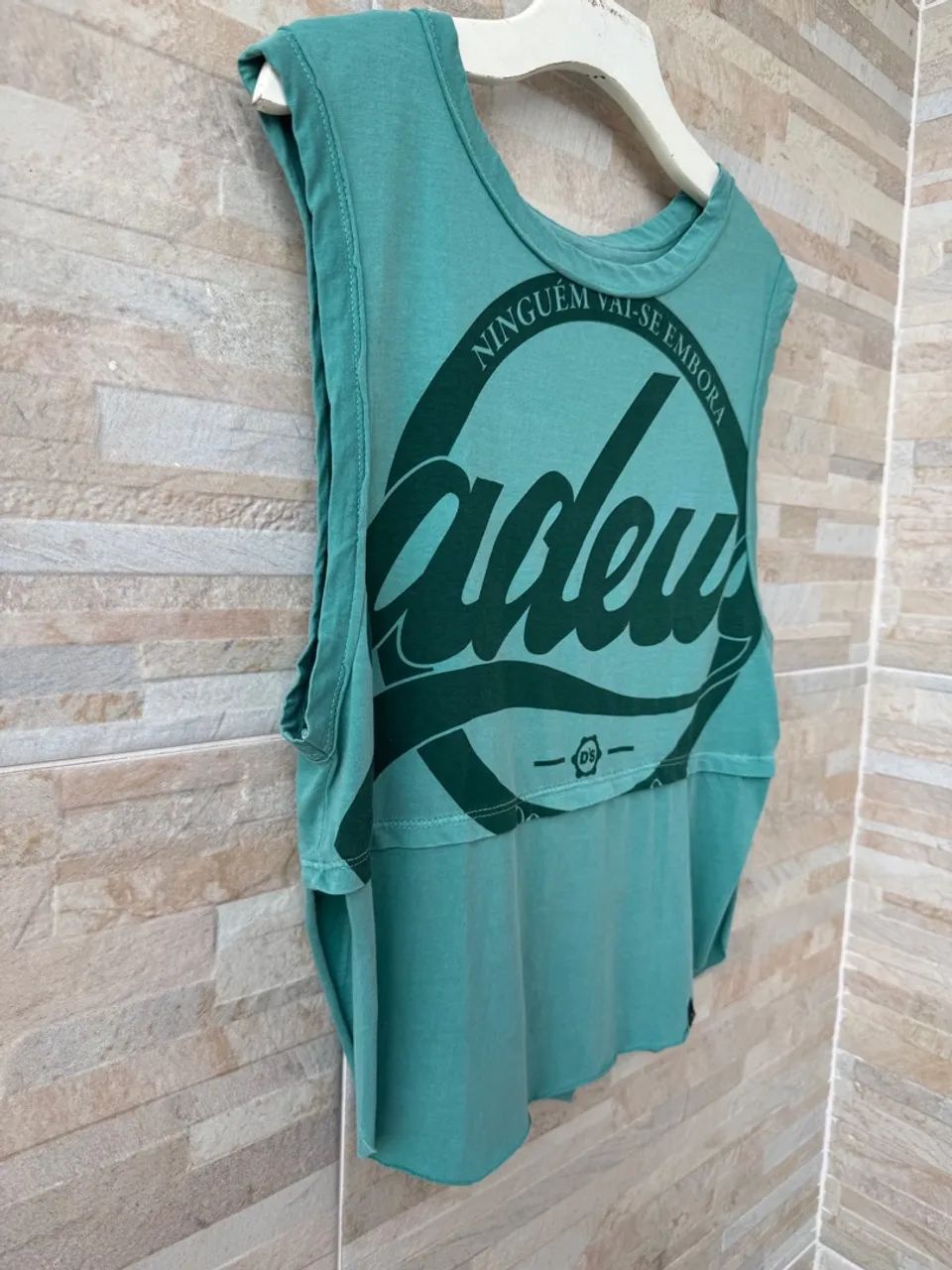 Camiseta regata feminina -  Adeus - Foto 2