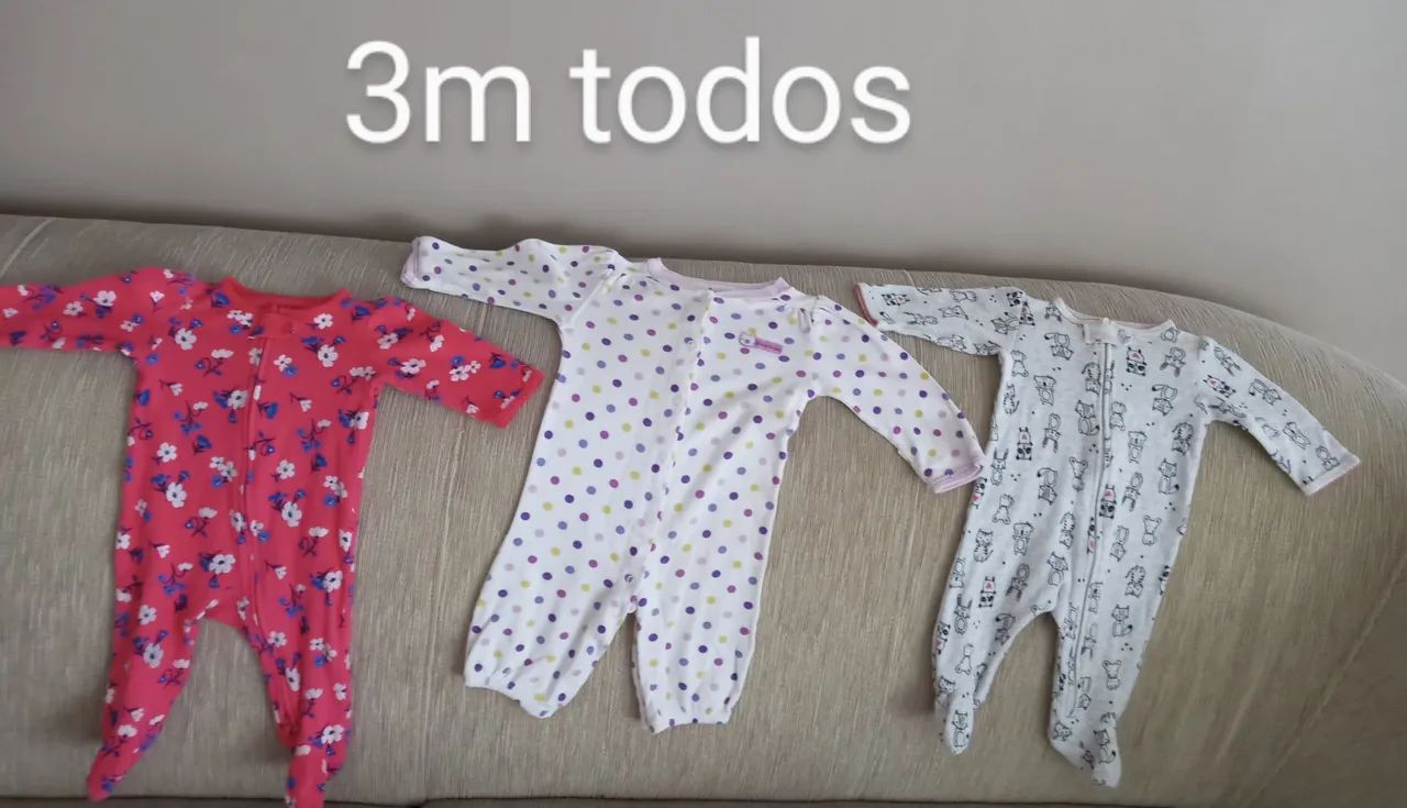 Lote de Roupas de Bebê Carter's - Nb, 3m, 3-6m - Foto 3