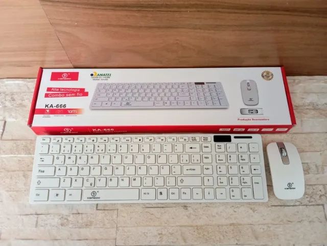 Kit Teclado + Mouse Sem Fio Wireless 2.4ghz 3200dpi Óptico - Foto 2