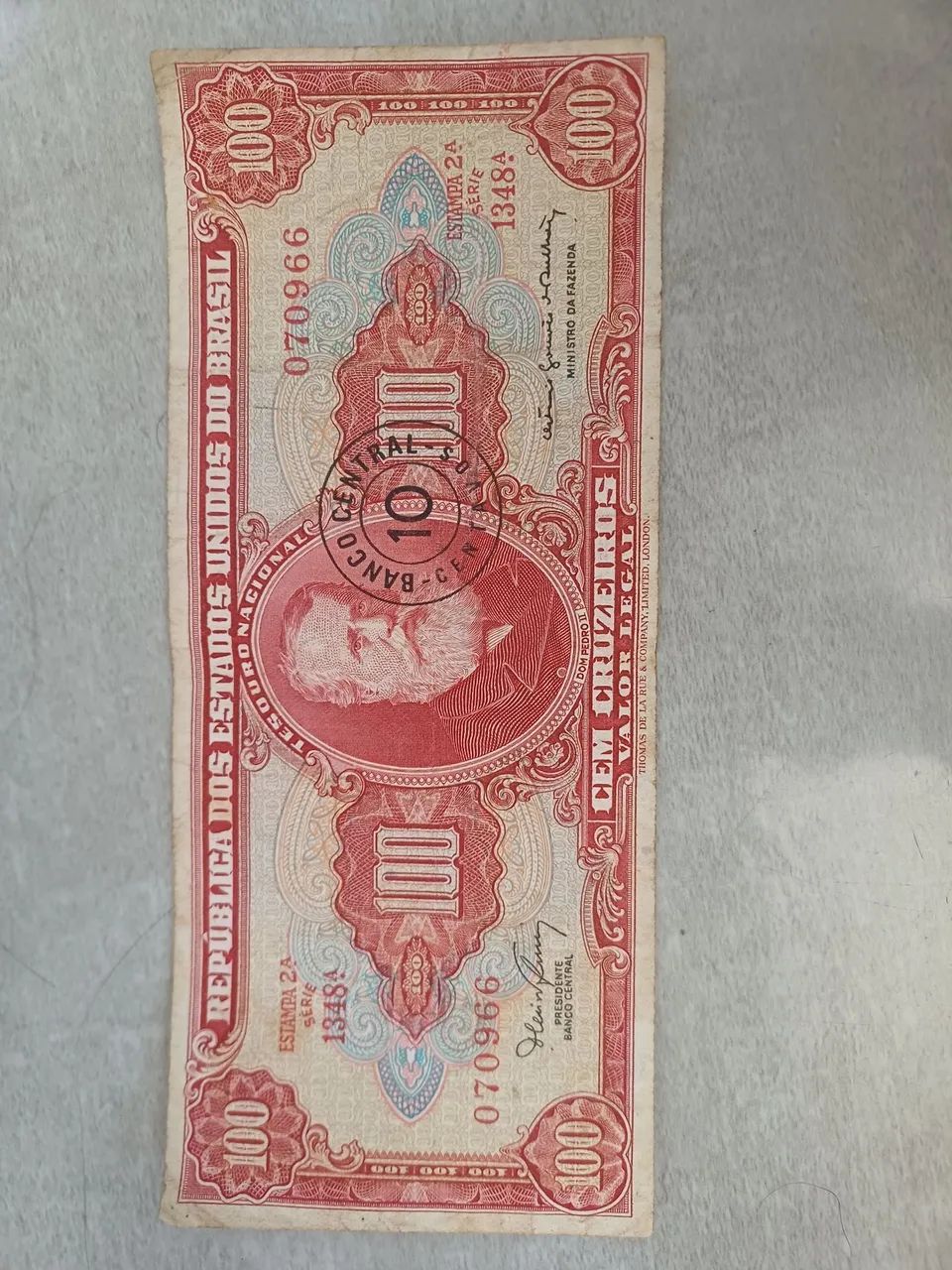 100 cruzeiros antigo