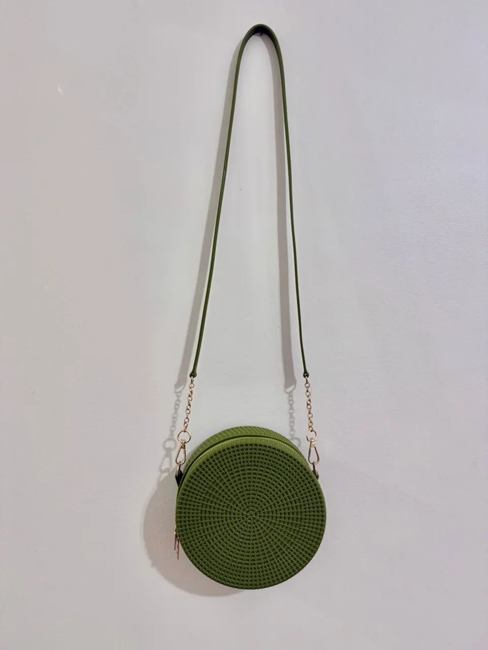 Bolsa Redonda Verde - Foto 4