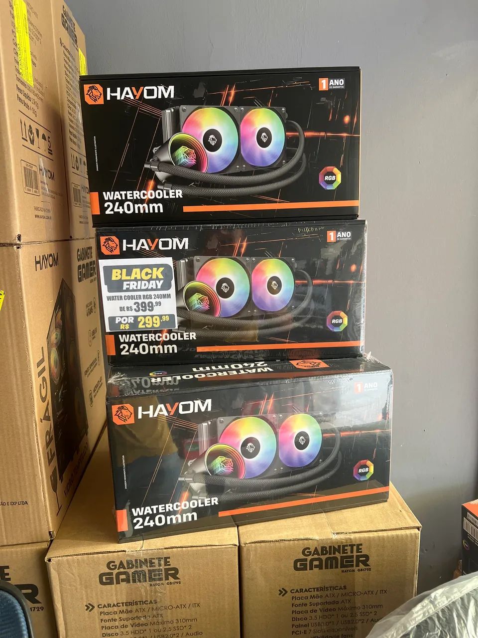 Water Cooler 240mm Rainbow RGB 