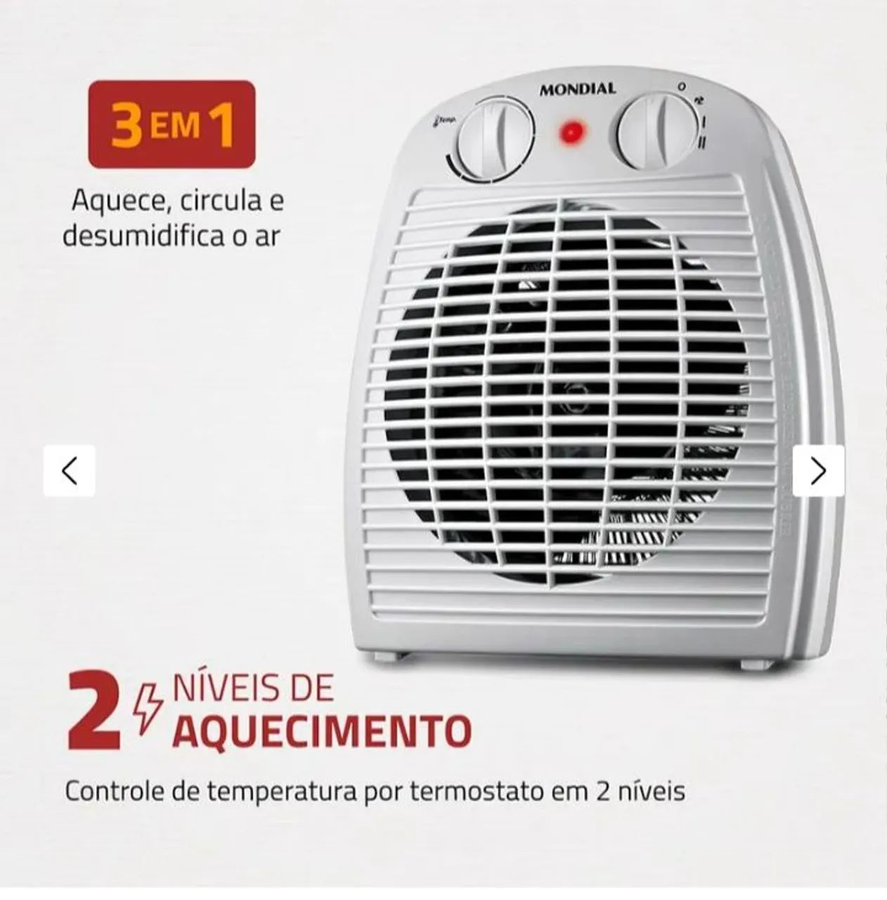Aquecedor Elétrico Mondial - Foto 2