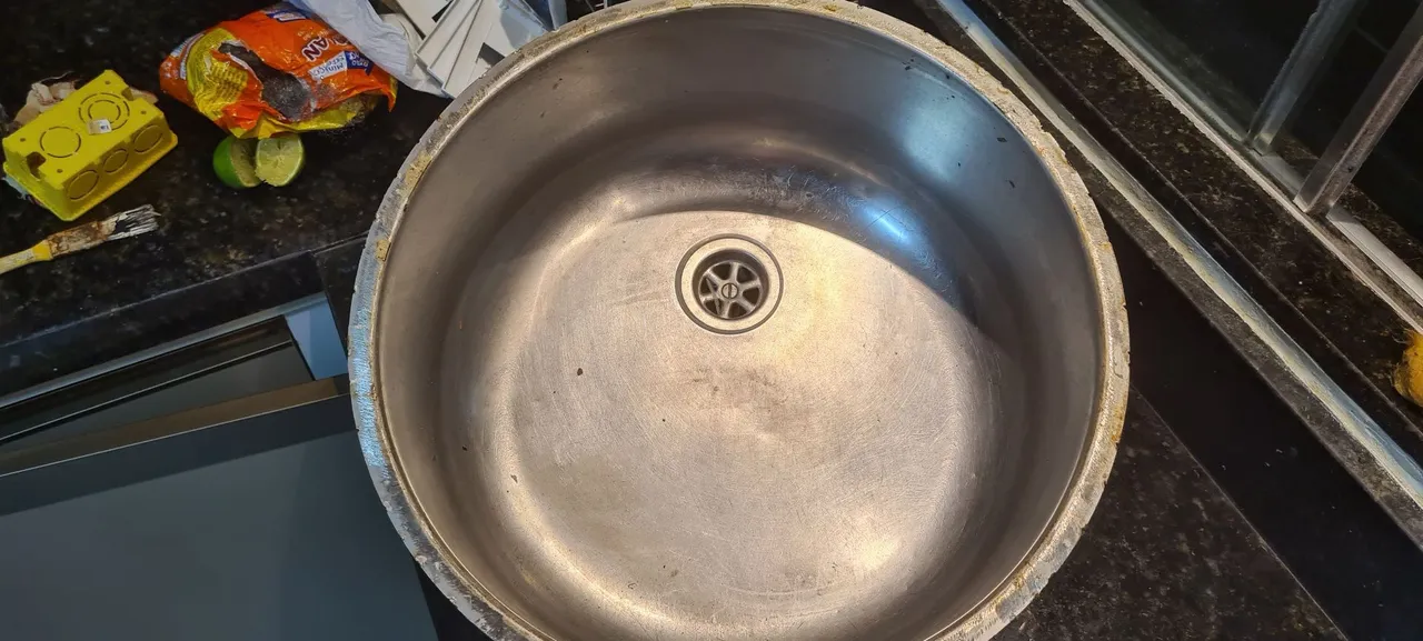 Cuba de cozinha em aço inox