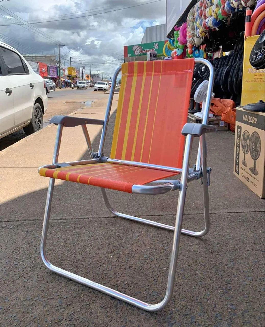 Cadeira de Camping dobrável da marca Tramontina ?suporta até 110kg  - Foto 3