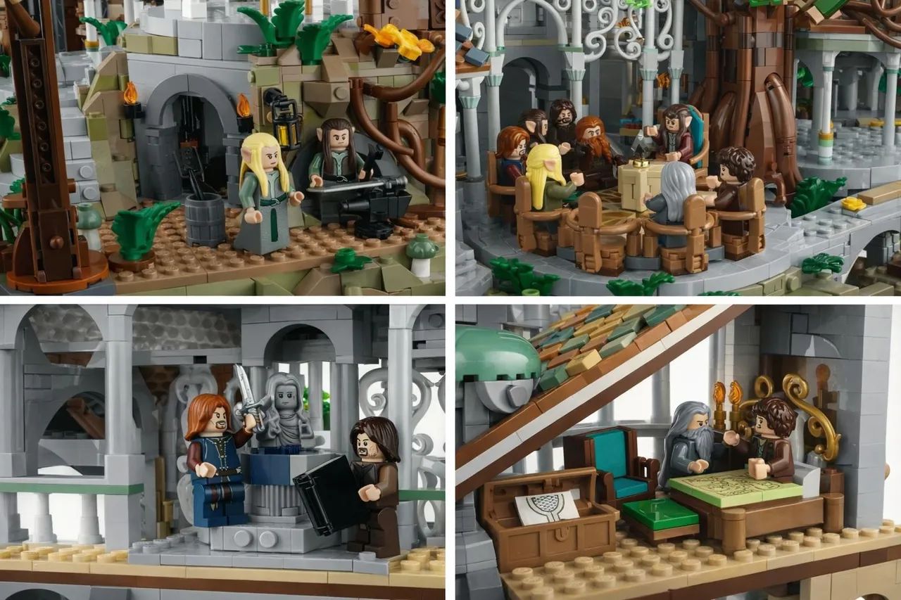 BLOCOS DE MONTAR RIVENDELL (10316) VALE DO SENHOR DOS ANÉIS 6167 PÇS+ FIGURES  MARCA MEGA  - Foto 4