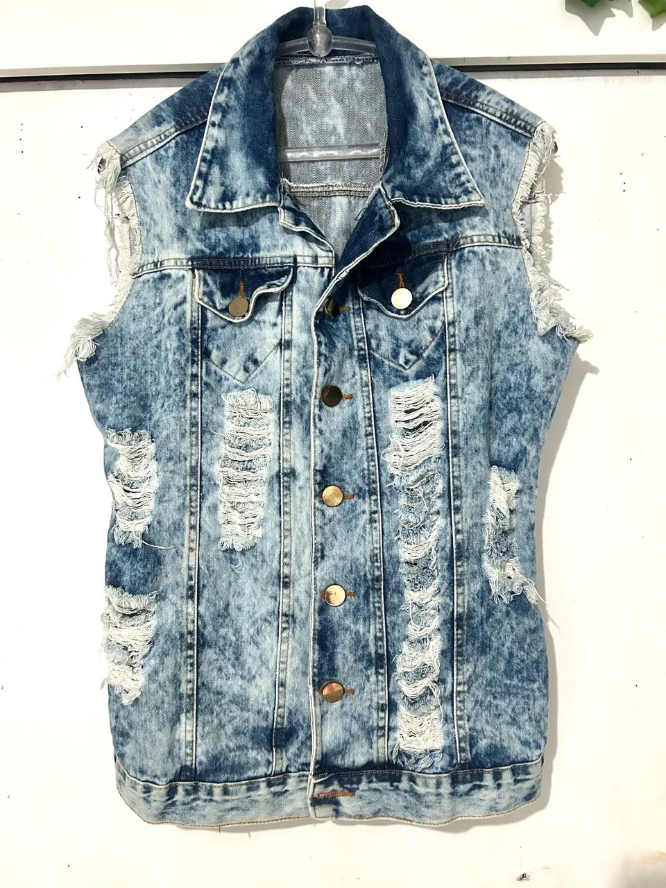 Colete jeans feminino  - Foto 3