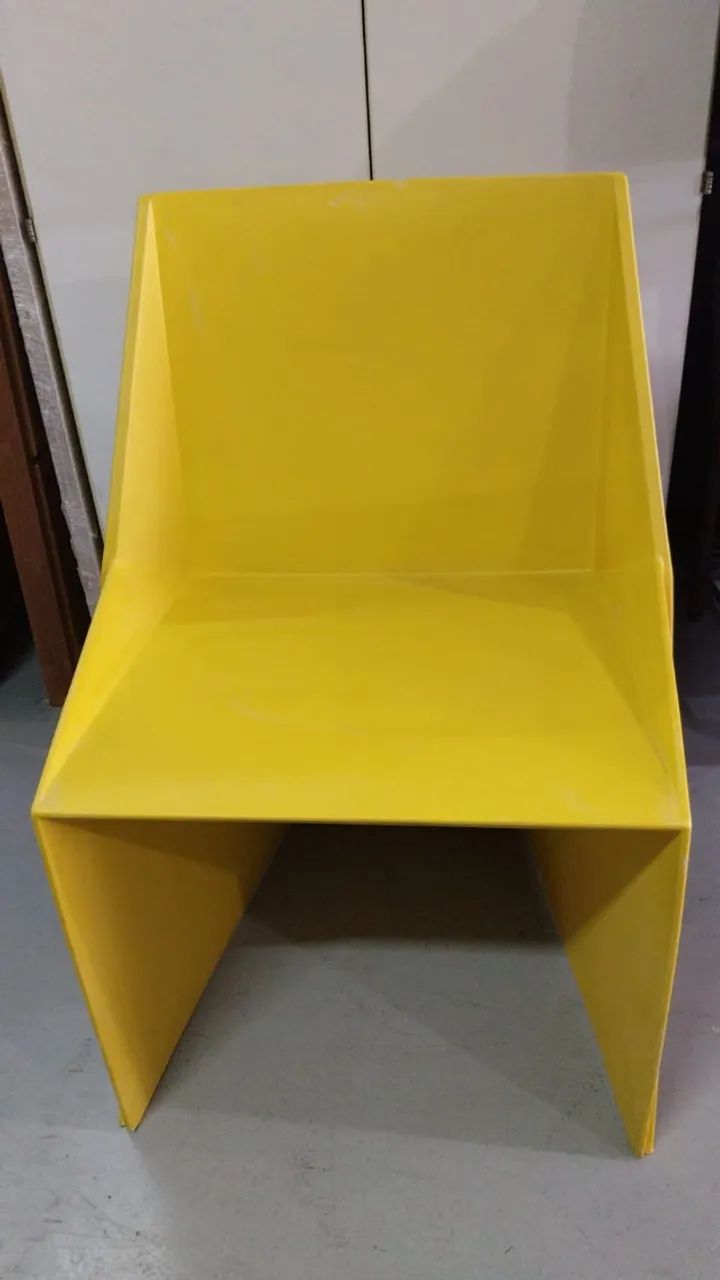 Cadeira de Escritório Origami - Amarela - Foto 6