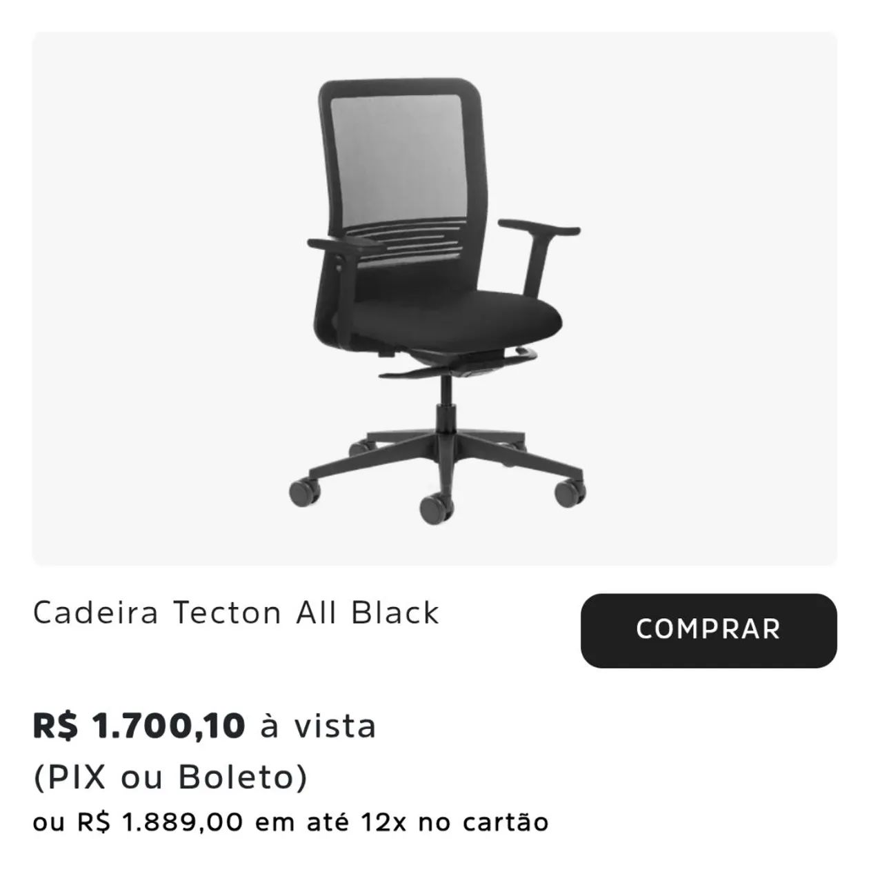 Cadeira de Escritório Giratória com Rodinhas - Foto 5