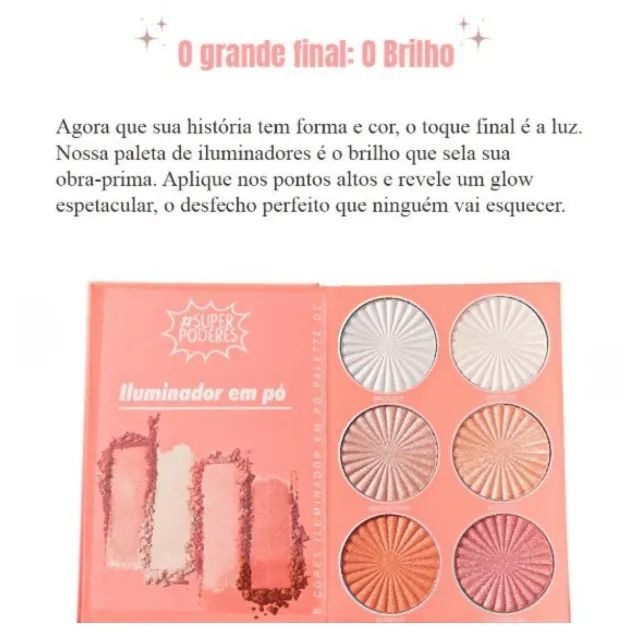 PALETA SOMBRA & ILUMINADOR & BLUSH  SP PODERES64319739975042121