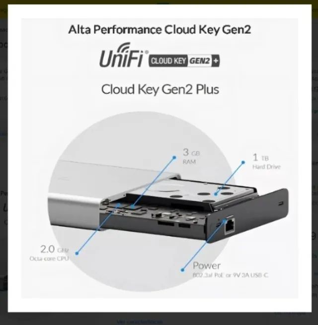 Ubiquiti Unifi Cloud Key Gen2 (usado) - Foto 5