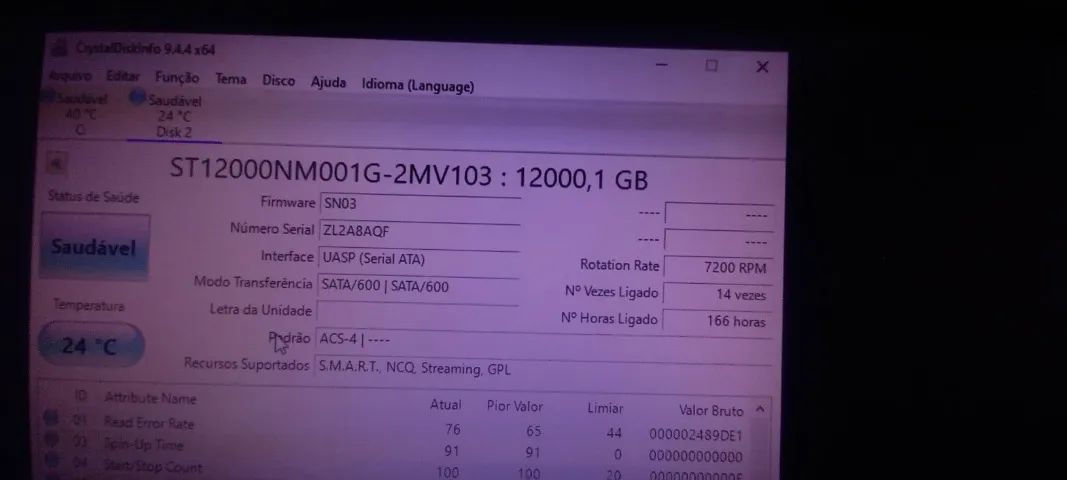 HD 12TB Seagate Exos X16 Novissimo Pode Vê Fotos - Foto 4