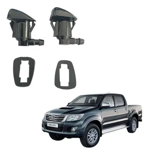 Par Bico Esguicho Brucutu Limpador Hilux 2004 Até 2012