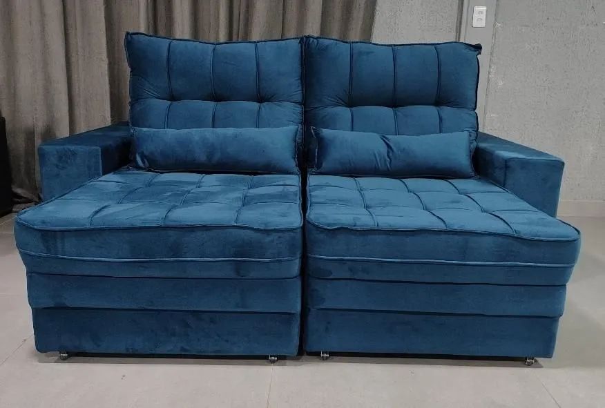 Sofá tamanho 2,00mt espuma D-33 Novo a pronta entrega  - Foto 3