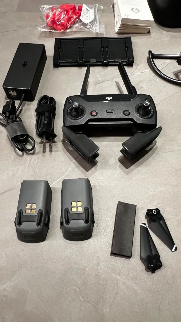 Drone Dji Spark Fly More Combo Câmera Full Hd Red 2 Baterias - Foto 3