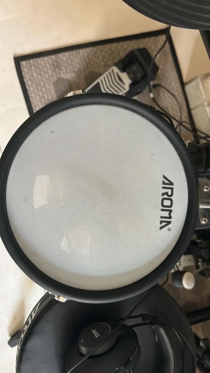 Bateria musical Aroma tdx 15s eletonic drum - Foto 5
